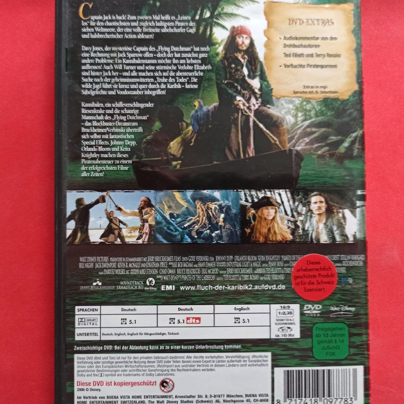 Tutti i DVDs: Fluch der Karibik 2 – Usato da Dübendorf venduto da kb86_MOVIE 1