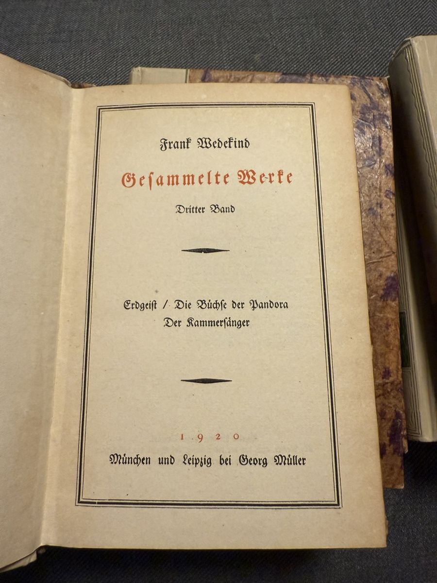 Bücher: Frank Wedekind: gesammelte Werke 1920 – Gebraucht aus Uster von AlabasterOne 2
