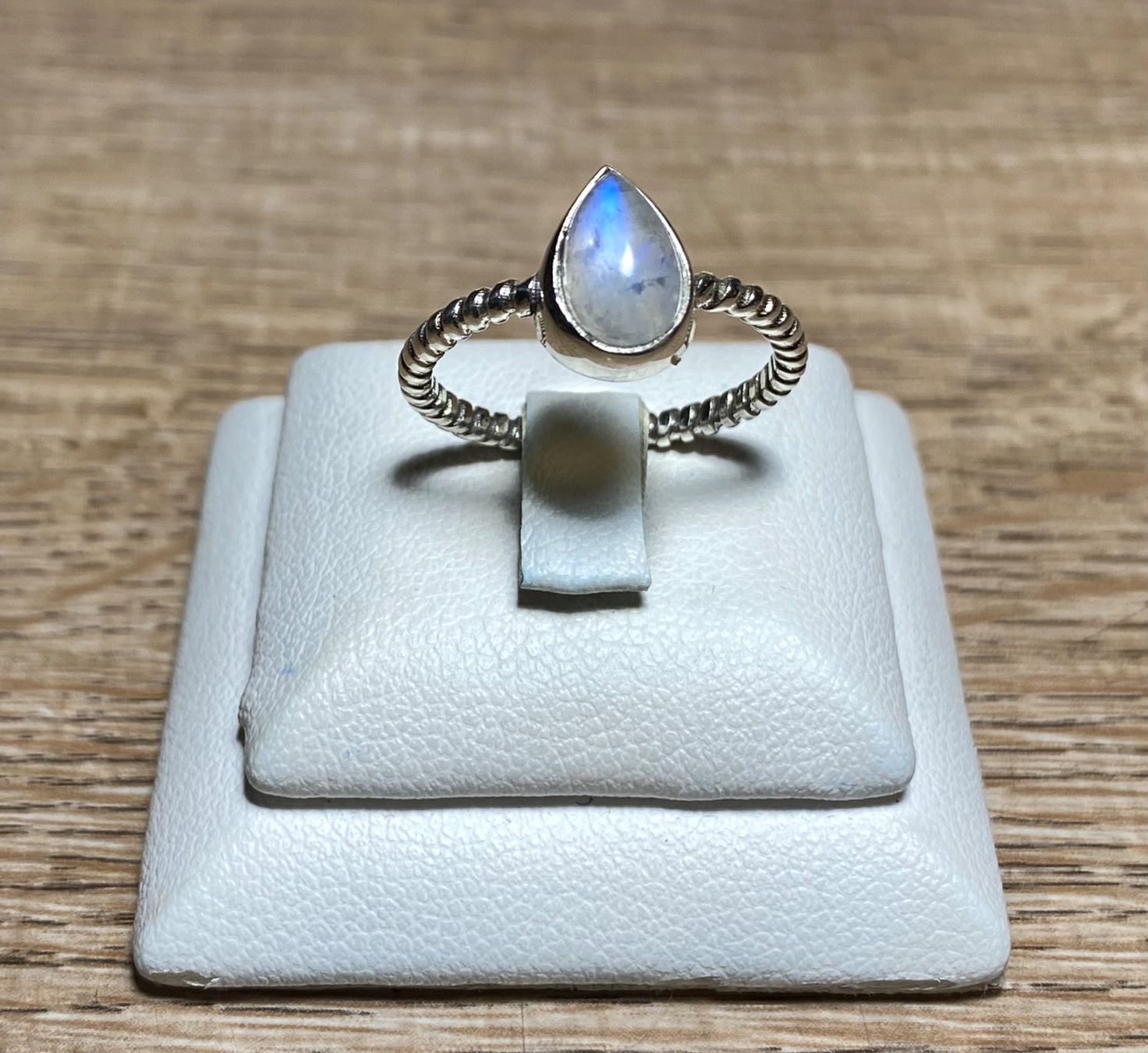 Ringe: 925 Silber Ring - natürlicher Mondstein - Tropfenform – Neu und originalverpackt aus Laax von Kiki_Kingdom3 8