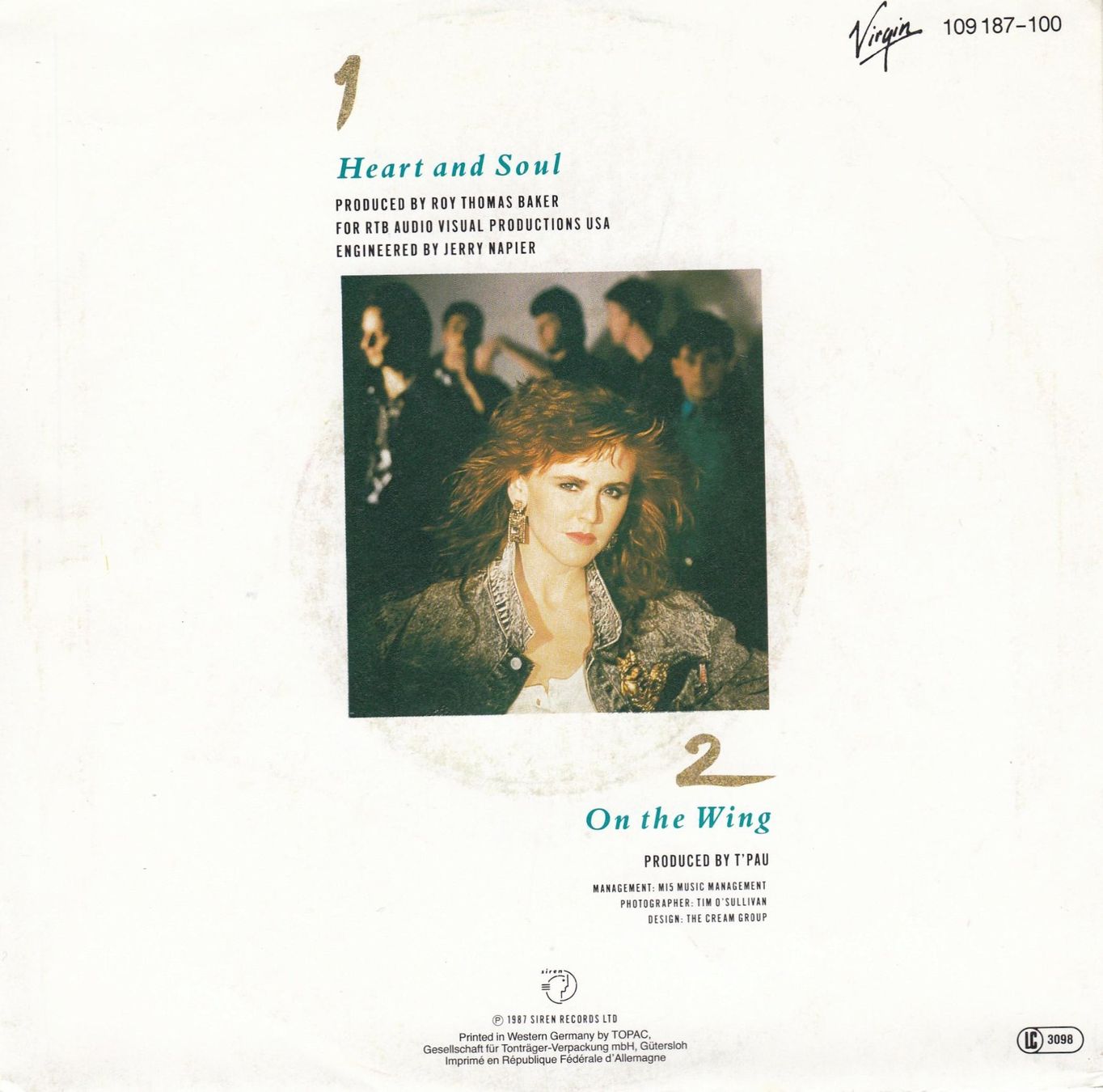 Dischi in vinile: T'Pau Single von 1987 – Usato da Volketswil venduto da Abcrecords 1