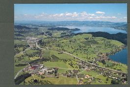 AK color Immensee SZ Flugbild ≈ 1990 
