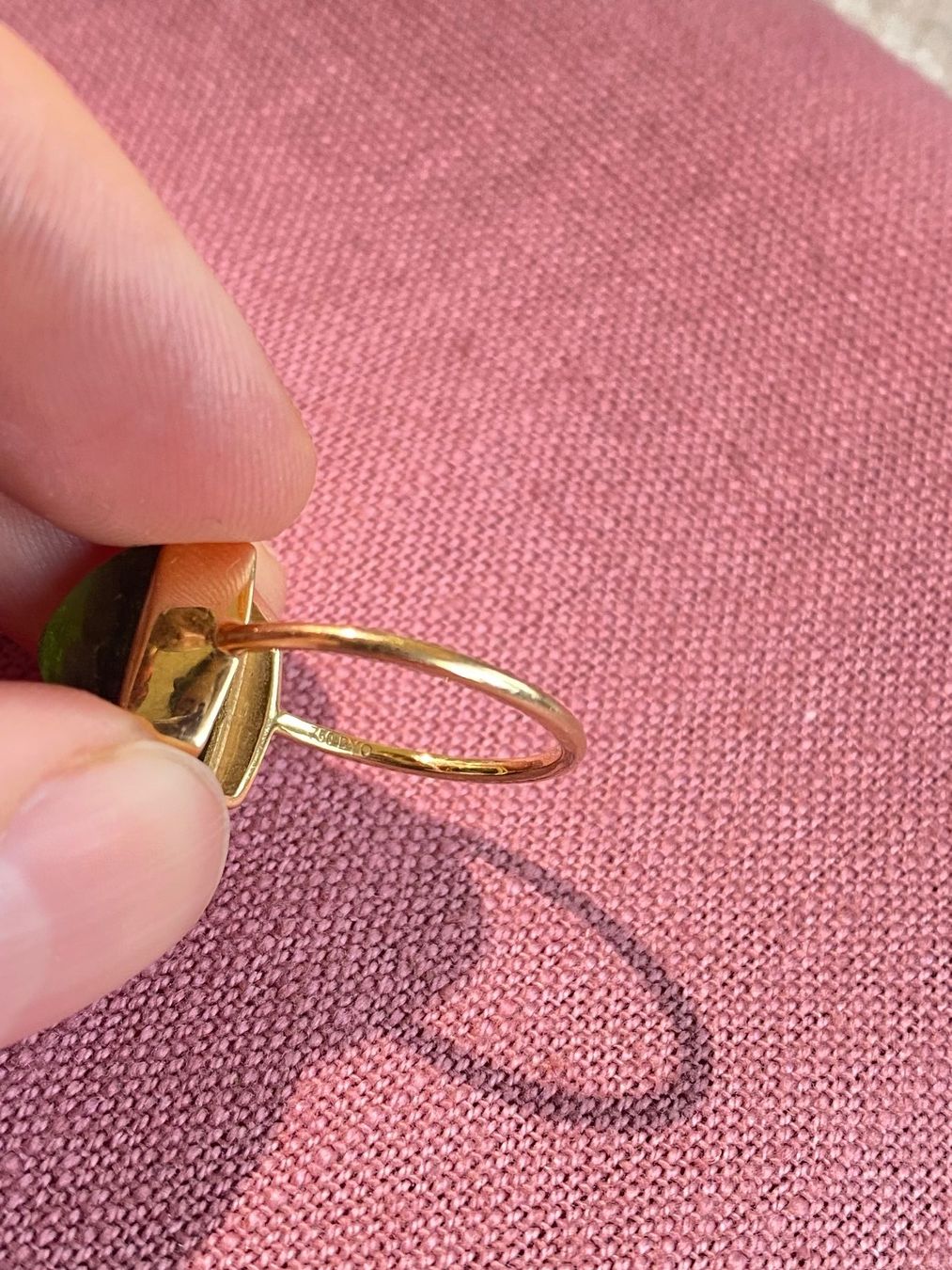 Olga Ribler Anelli: Goldring mit Turmalin – Usato da Bern venduto da Blu_Bern 8