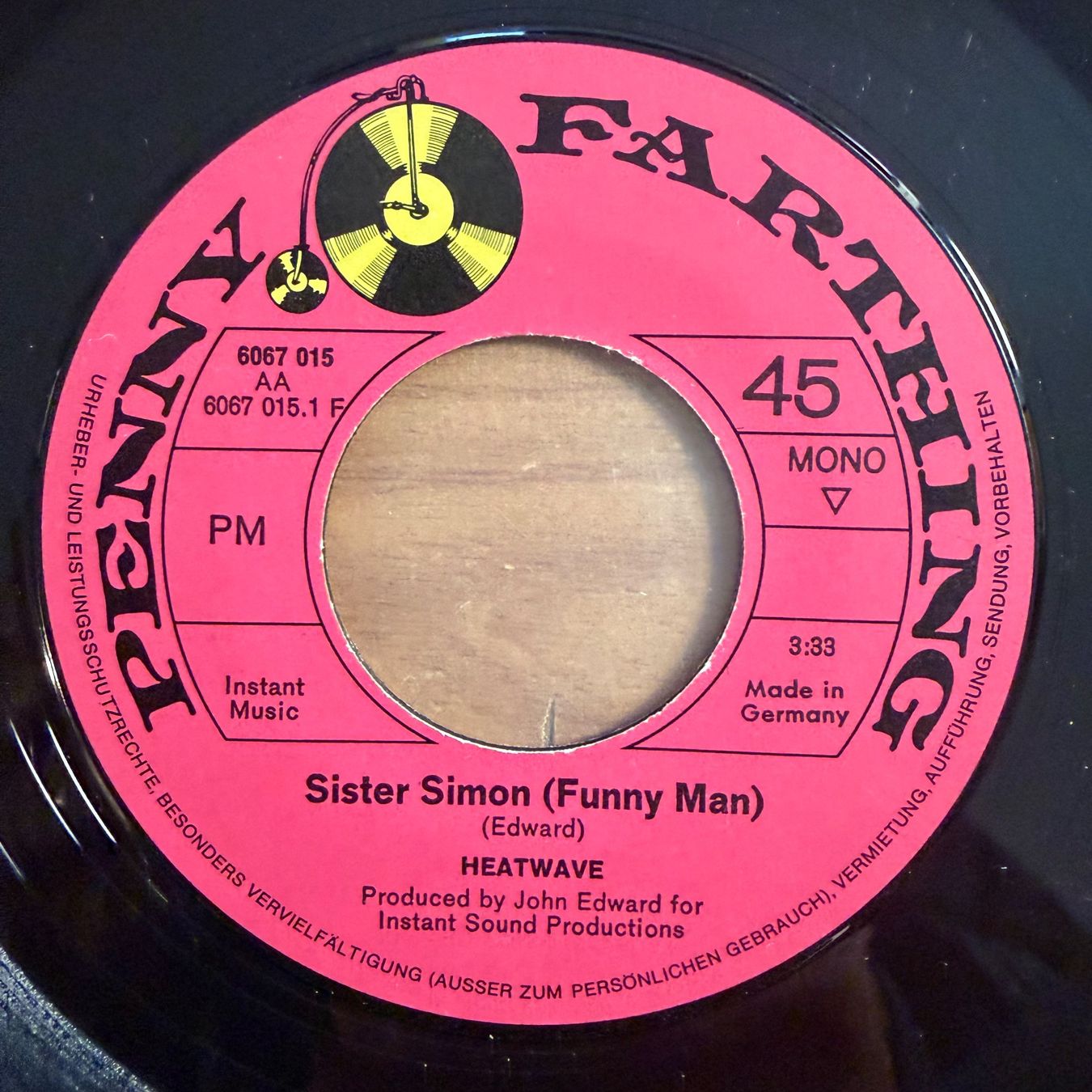 Vinyles: Heatwave - Sister Simon / 1. D-Press. 1970 - Very nice Copy – D'occasion à Gais par soundcave57 2