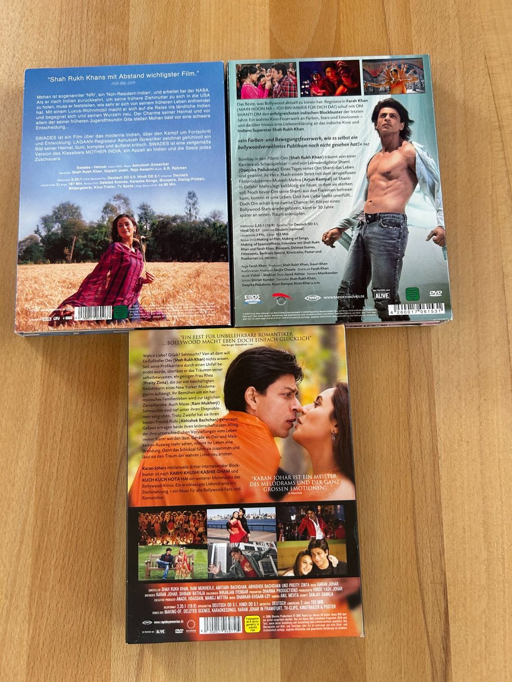 Tutti i DVDs: Bollywood: Shah Rukh Khan Klassiker - Teil 3 – Usato da Bubikon venduto da cinerama01 1