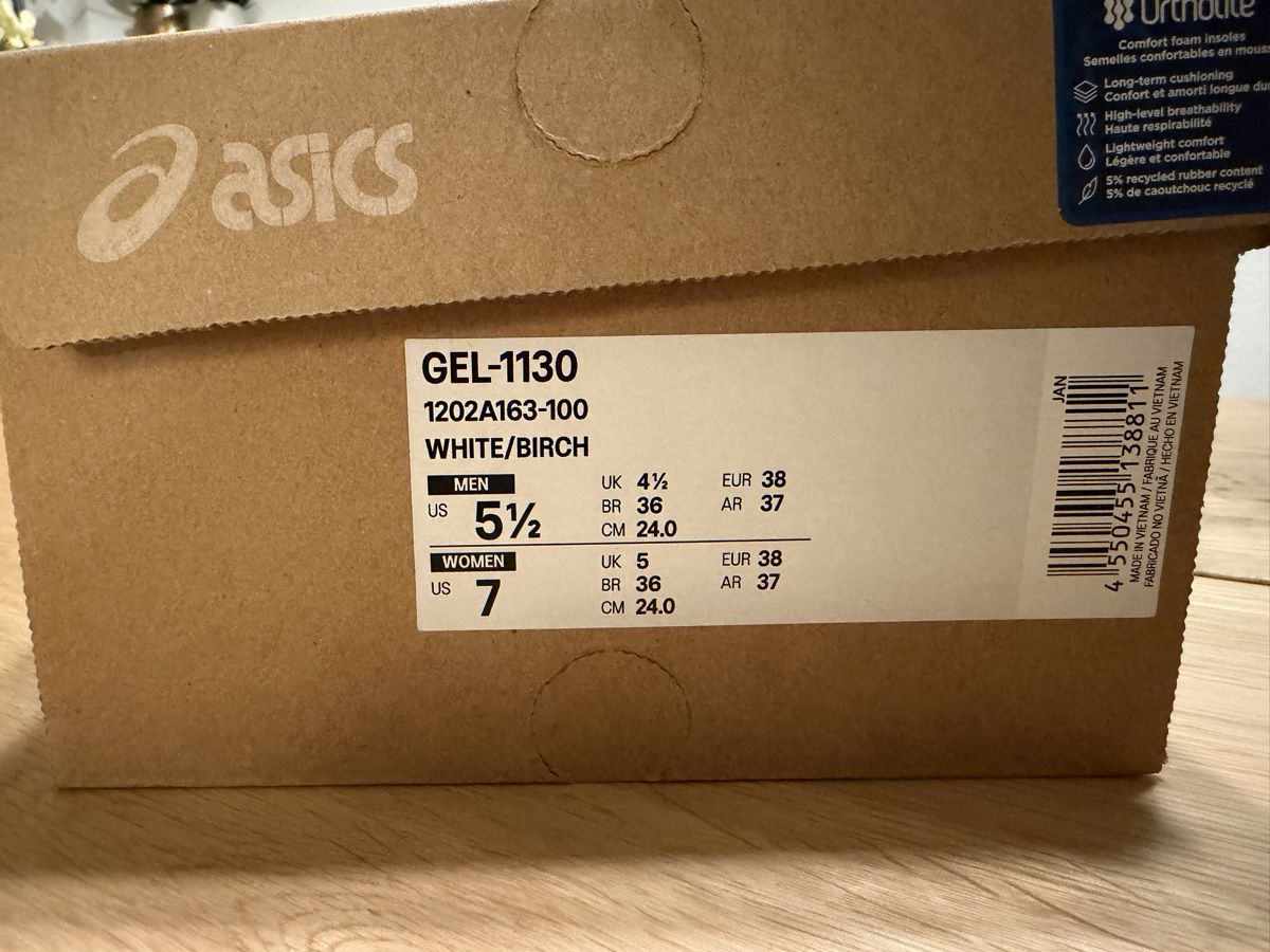 Scarpe da uomo: Asics Gel 1130 White Birch, EU 38 – Nuovo (secondo la descrizione) da Brunnen venduto da keusch19 2