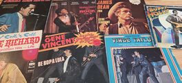 Lot de  7 vinyles rock'n'roll vintage: Buddy Holly + autres!