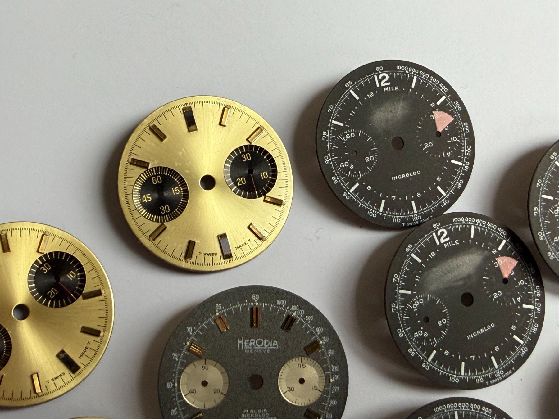 Uhren: Chronograph Zifferblätter NOS – Neu (gemäss Beschreibung) aus Worblaufen von chronyves 4