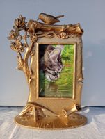 Rar Goldener Bilderrahmen mit Vogeldekor Fotorahmen 15 x 10