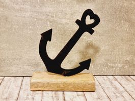 Anker Deko Herz Landhaus Deko Maritime Deko Geschenkidee 