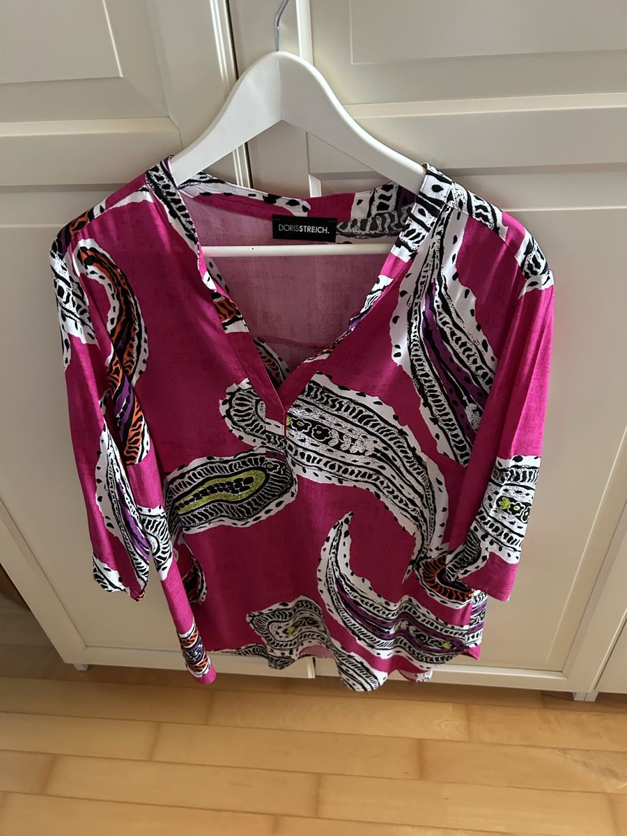 Doris Streich Tuniche: Tunika Doris Streich, fuchsia, Grösse 46 – Nuovo (secondo la descrizione) da Diessenhofen venduto da Bmaurice 1