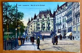 Lausanne - Bel - Air & Kursaal - Animée. 1917