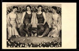 Ferdinand Hodler: Heilige Stunde, Damen 