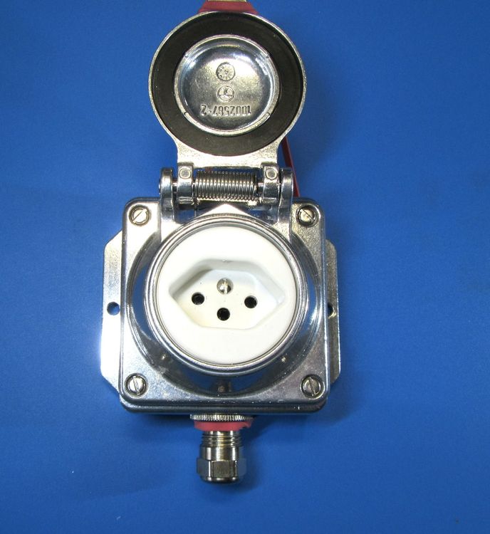 Steckdose FELLER AP Typ 13/3 Pol/ Alu-Guss/robust | Kaufen auf Ricardo