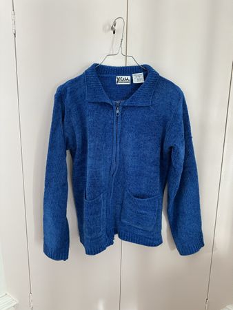Gilet zippé bleu Y.O.U. 