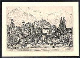 Reichenau, Ansicht des Schlosses Reichen
