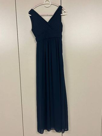 VILA langes Kleid  dunkelblau, Grösse 34