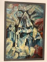 Erwin Stählin 1968 (1901-1970) Kristall Gemälde signiert Nr3