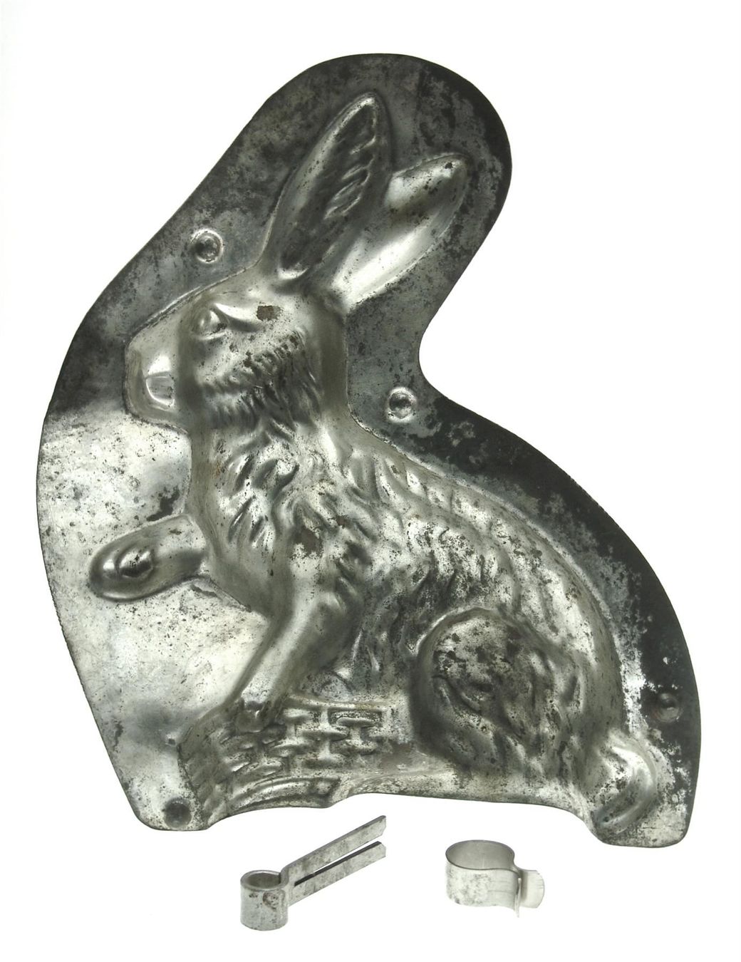 Teglie da forno: Schokoladenform Sitzender Hase mit Korb – Usato da Schmitten FR venduto da fliessigs_Biendli 5