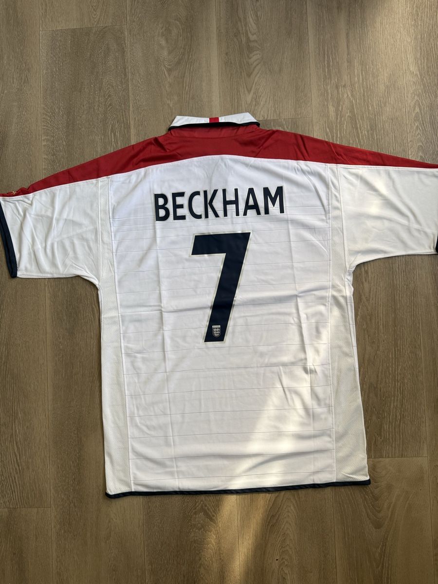 Umbro Canottiere & Pantaloni: Beckham #7 England 2004 XL – Nuovo (secondo la descrizione) da Winterthur venduto da Imro84