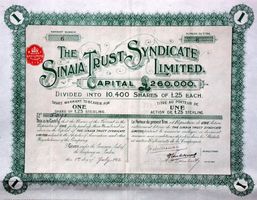 Sinaia Trust Syndicate Ltd., London - 1913