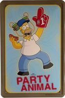 The Simpsons Blechschild Party Animal