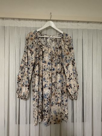 Damen Bluse H&M geblümt langärmlig Grösse L guter Zustand