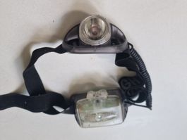 Stirnlampe, 2 LEDs, schwarz, gebraucht