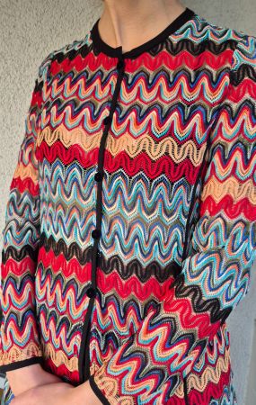 JACKE STRICKJACKE SOMMERMANN 36 S LONGJACKE TOP ZU BLUSE