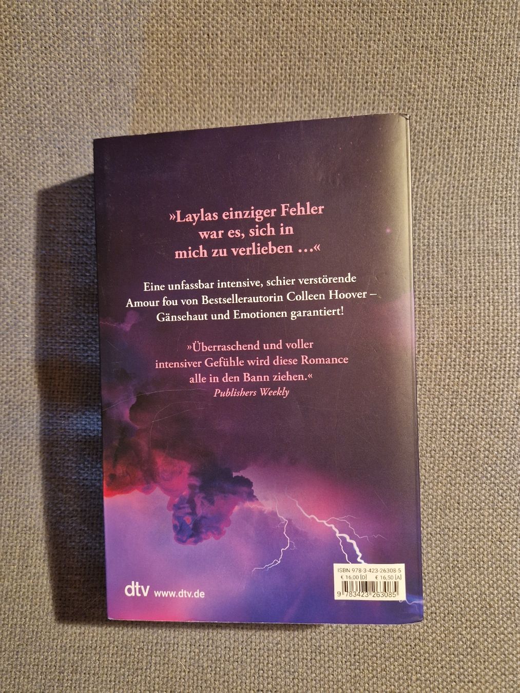 Libri: Buch Colleen Hoover Layla – Usato da Luthern venduto da Ricolinchen 1