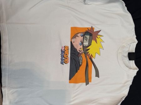 T-shirt Naruto Shippuden blanc T.S. unisexe été 2023