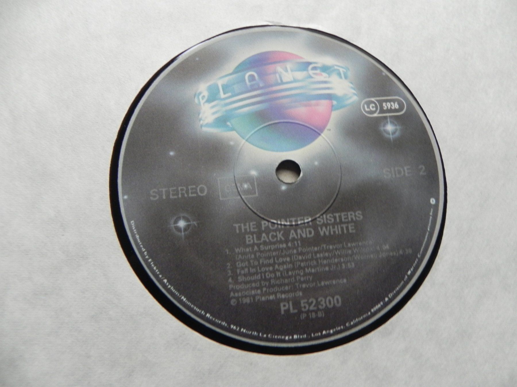 Dischi in vinile: LP USA Soul R&B Disco Pointer Sisters 1981 Black & White – Usato da Siebnen venduto da krimsie 5