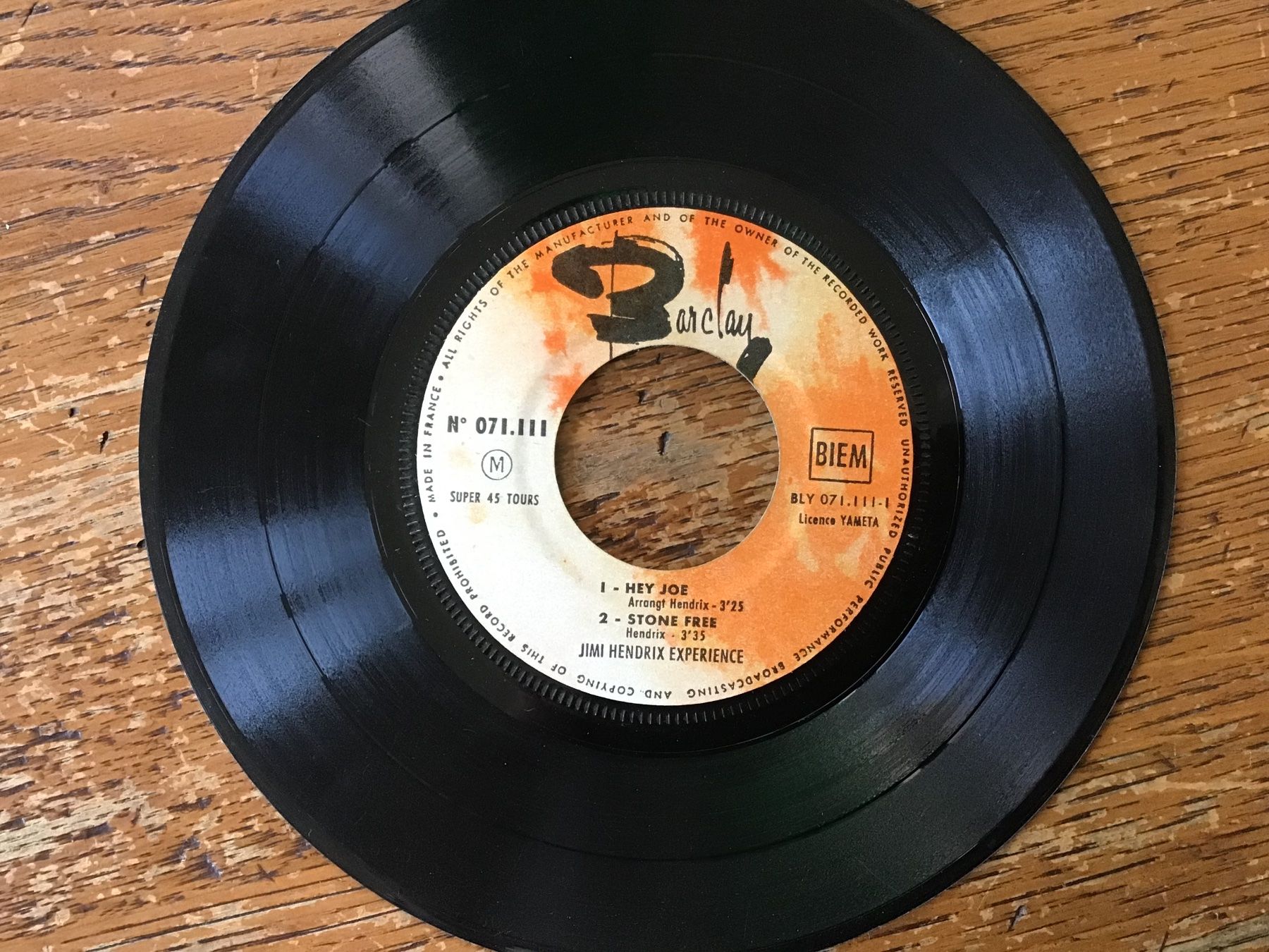 Schallplatten: French EP Jimi Hendrix Experience – Gebraucht aus Fully von Ruby97 2