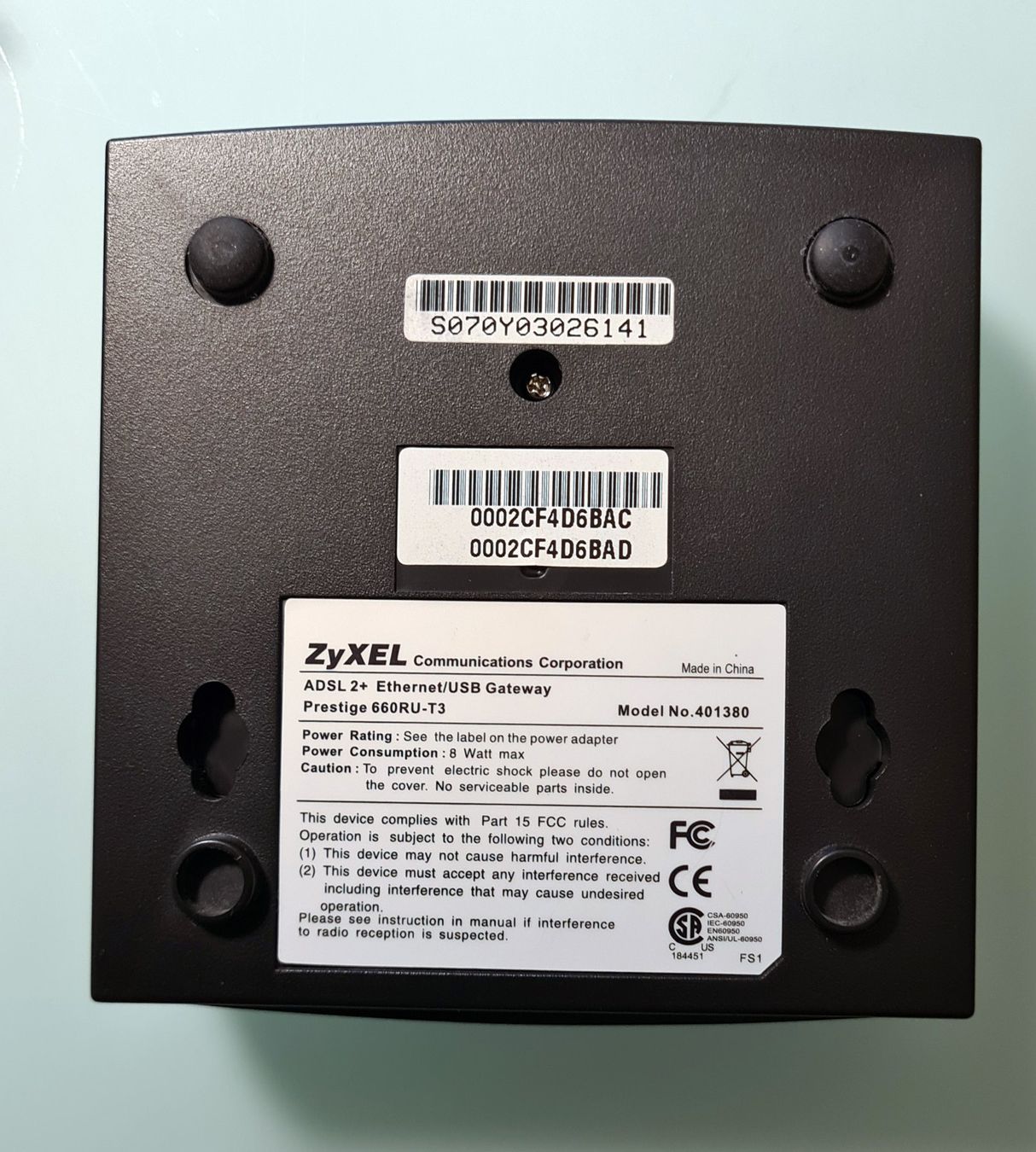 Zyxel Modems & Router: Zyxel ADSL 2+ Combo Ehernet/USB Modem – Gebraucht aus Stallikon von Oceanblue1 1