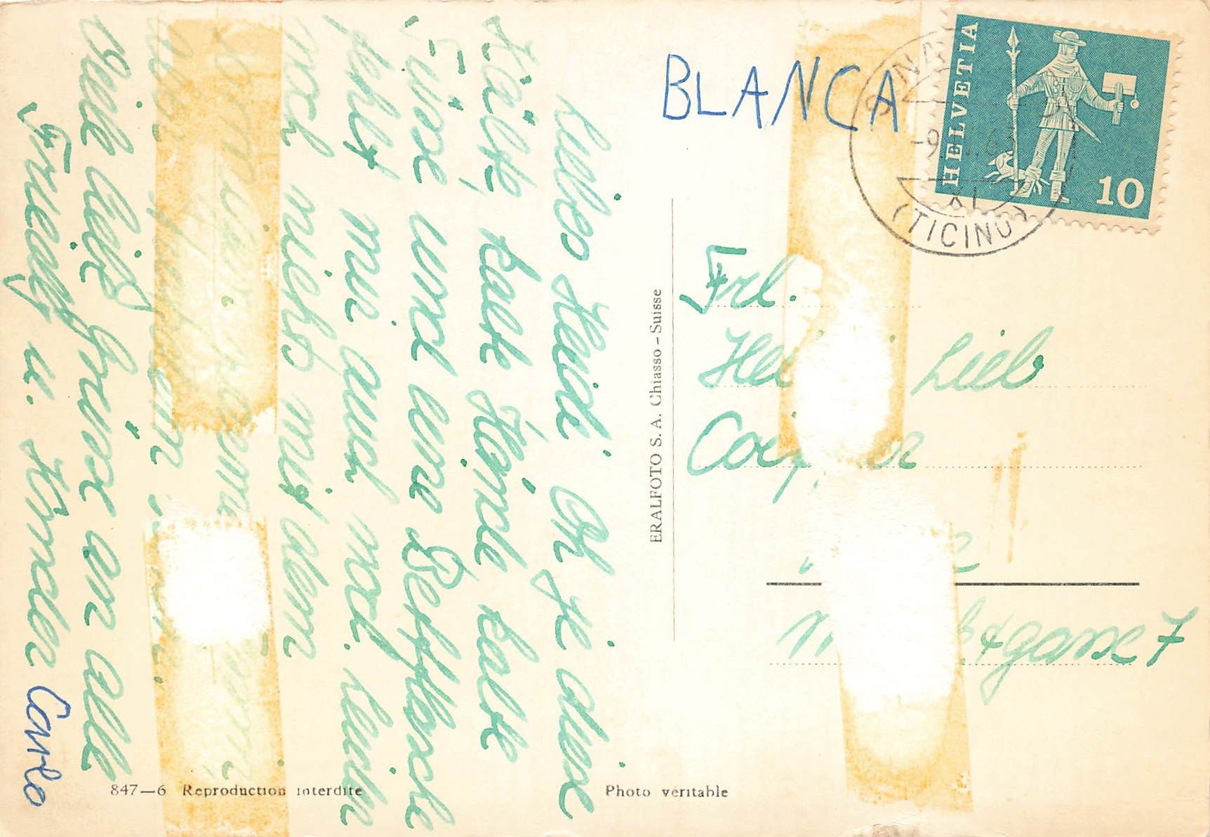 Cartoline postali: S. Nazzaro – Usato da Biasca venduto da Blenio71 1