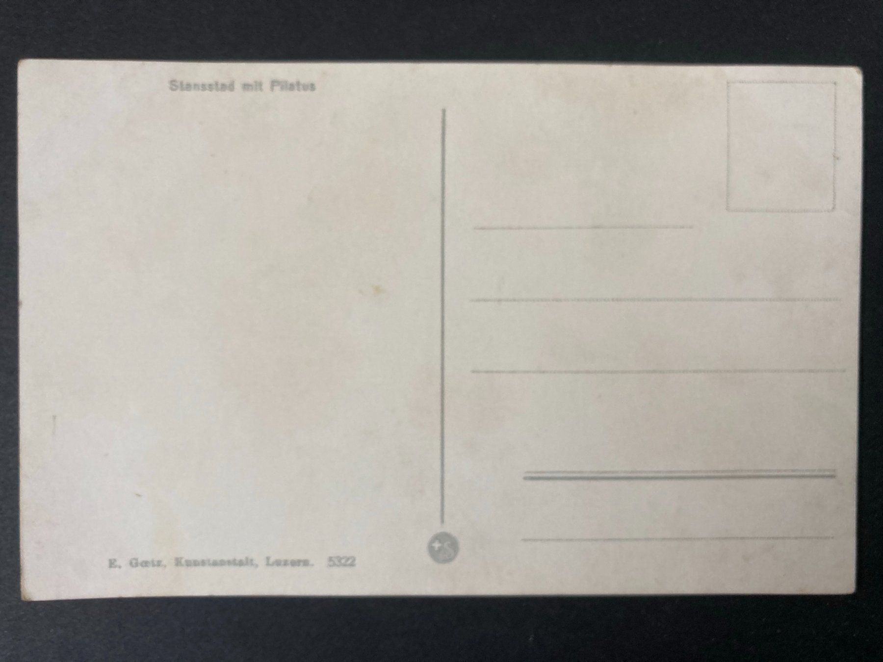 Cartoline postali: AK Stansstad mit Pilatus – Usato da Mirchel venduto da buecher_wurm 1