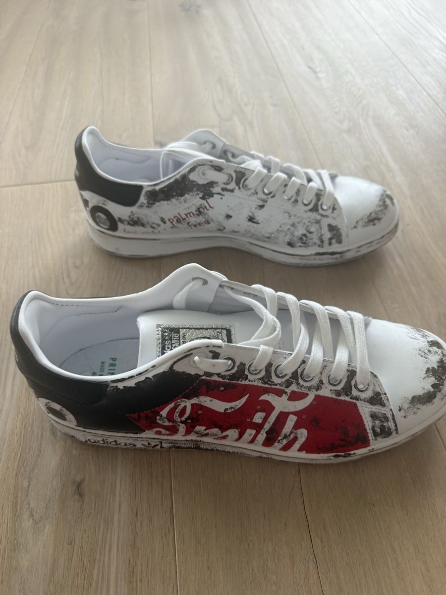 Adidas Scarpe da uomo: Adidas Stan Smith Grösse 43 custom painted (Cola Zero) - Neu – Nuovo (secondo la descrizione) da Wittinsburg venduto da borki555 4