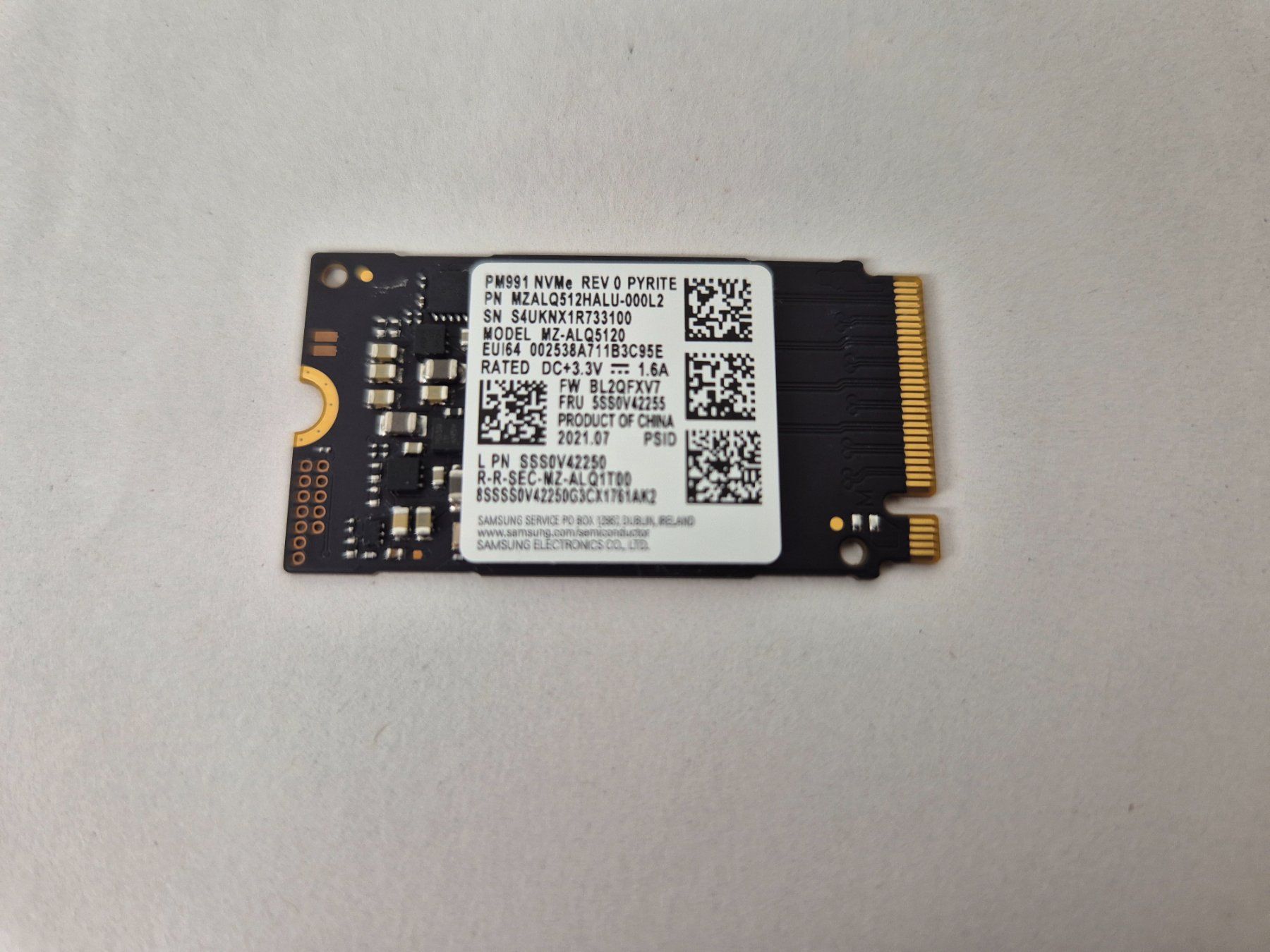 Samsung Disques durs: SSD NVMe 2242 512 GB – D'occasion à Sitterdorf par Lenggi7