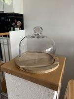 Cloche en verre avec plateau en bois – Søstrene Grene