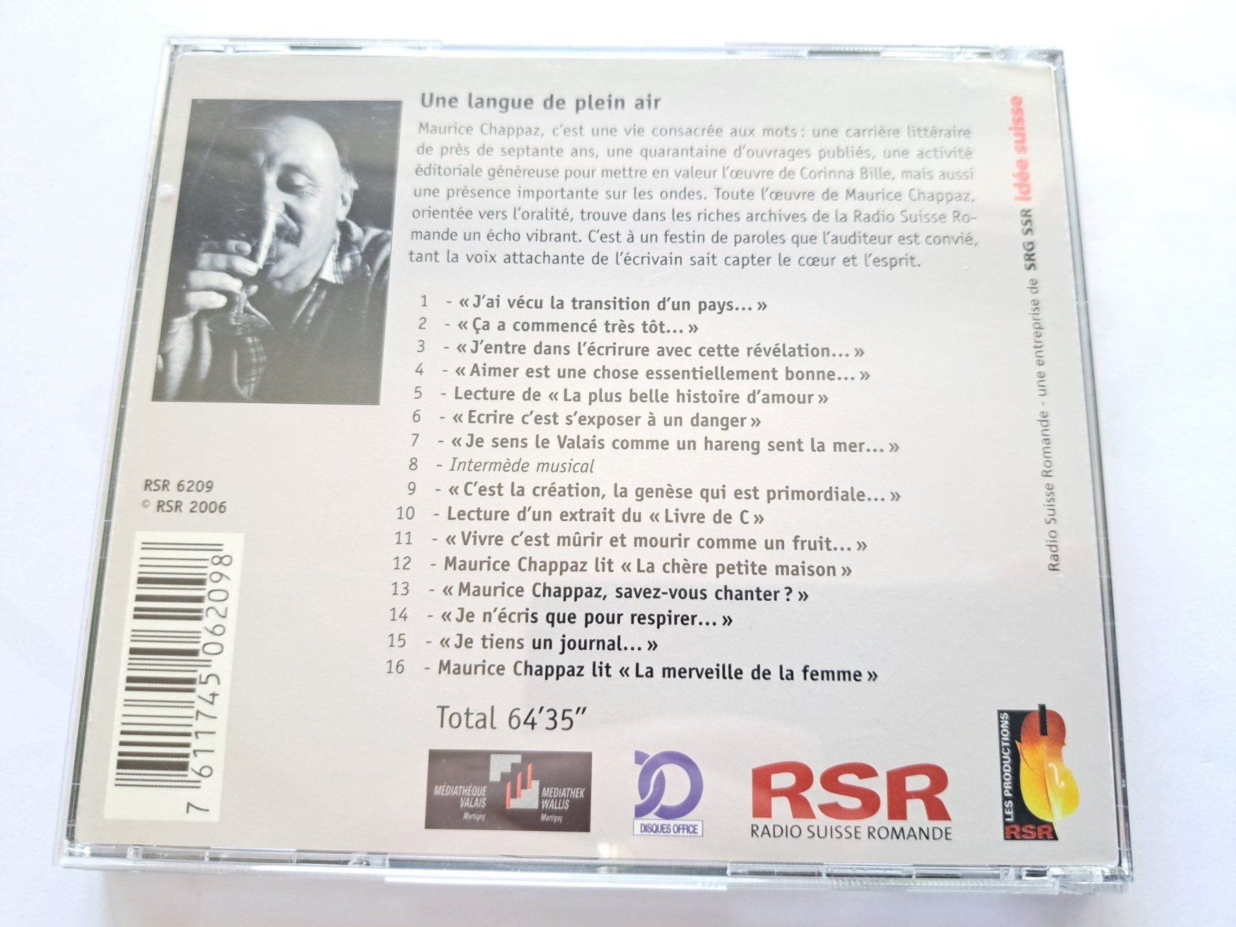 CD: CD Maurice Chappaz - CD Audio  – Usato da Pully venduto da bro_n52j 1