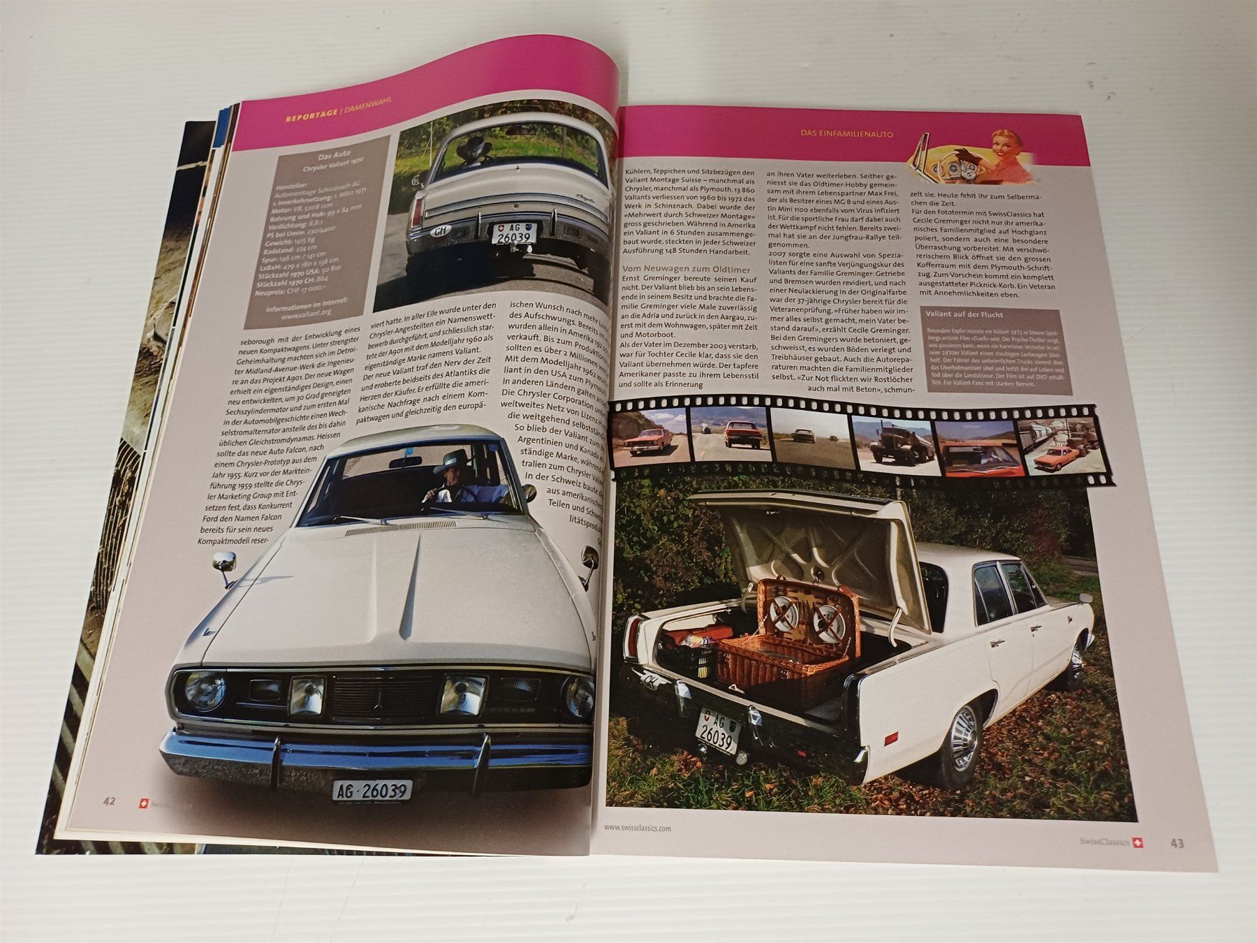 Revues & Magazines: Swiss Classics - Volvo, Valiant – D'occasion à Bichwil par Viggen37 2