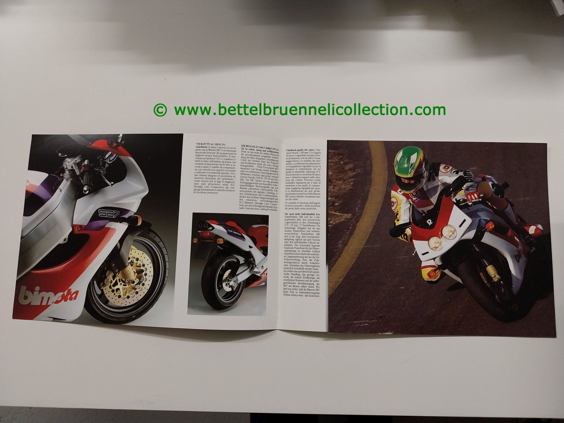 Bimota Documenti: Bimota SB7 Prospekt italienisch/deustch – Usato da Weingarten-Kalth venduto da Bettelbruenneli 1