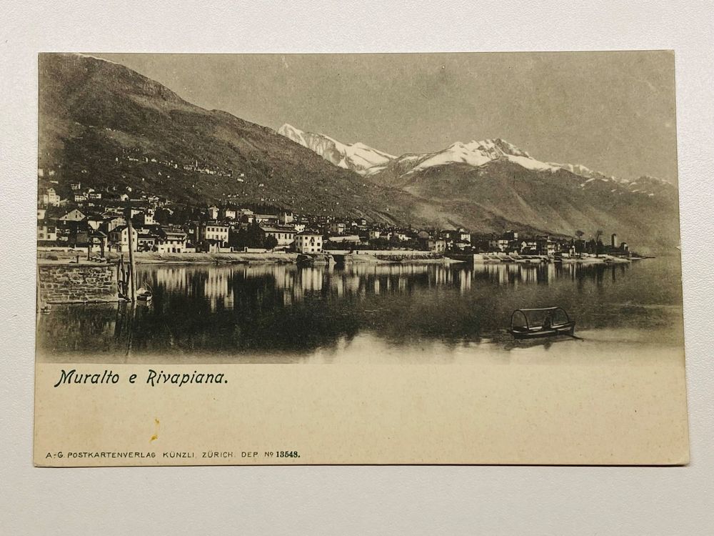 Muralto e Rivapiana um 1900 uralte Karte Ticino Tessin (Gebraucht) in ...