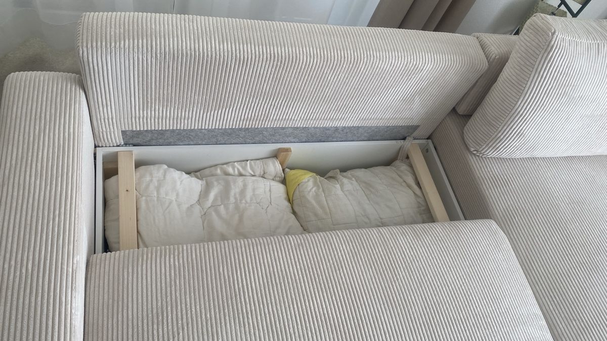 Conforama Sofas: Wunderschönes Cord Ecksofa mit Bettfunktion – Neu (gemäss Beschreibung) aus Ottenbach von sheleu 4