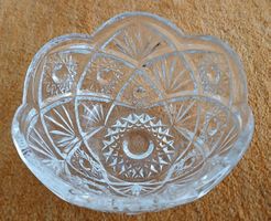 Kristall Schale, Durchmesser 15 cm, Vintage Look, Top!