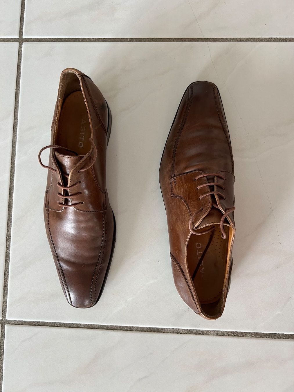 Herrenschuhe: Herren Lederschuh Pasito, Grösse 43 1/2 – Gebraucht aus Gutenswil von walker60 1