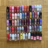 69x nail polishes set (65x Essence + 4x Catrice)