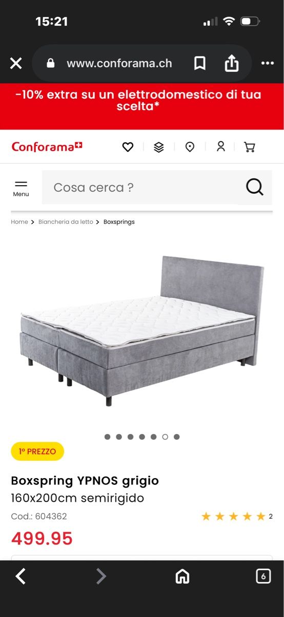 Letti: Box spring Bett 140x200 – Usato da Holderbank AG venduto da Pitbuell