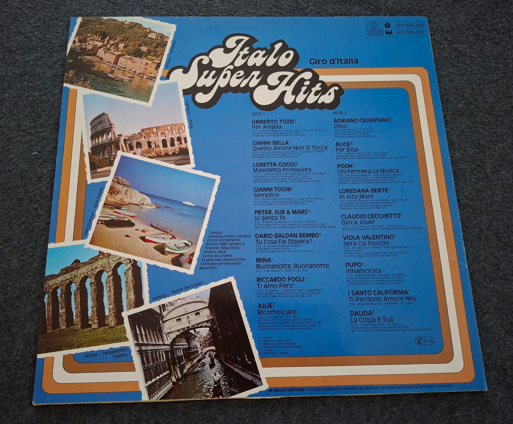 Dischi in vinile: Italo Super Hits, 1981, LP – Usato da Merenschwand venduto da lea61 1