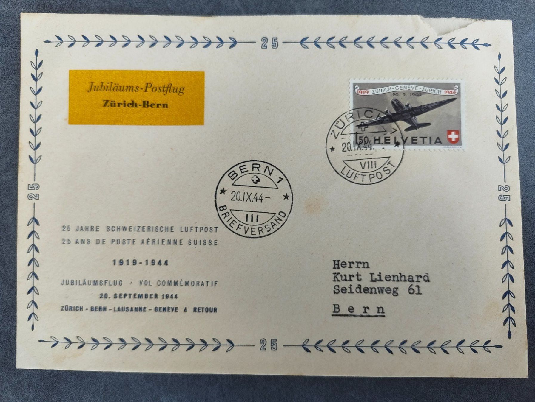 Buste & buste per spedizione: Flugbrief mit F40 - Ersttagstempel – Usato da Adliswil venduto da Swiss_Coolio