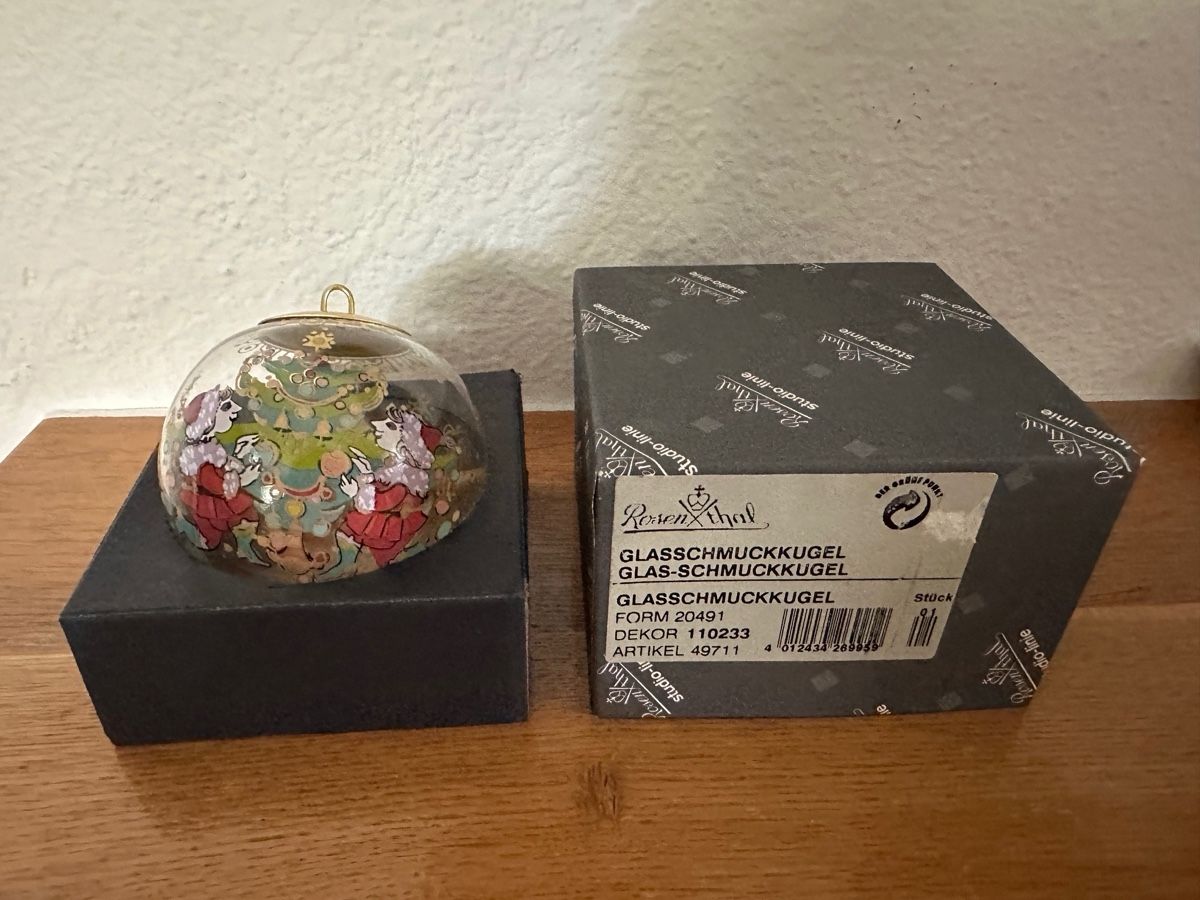 Rosenthal Tutte le decorazioni: Rosenthal Weihnachtskugel, Glas, Christbaumkugel, Neuwertig – Usato da Zürich venduto da Aapitz